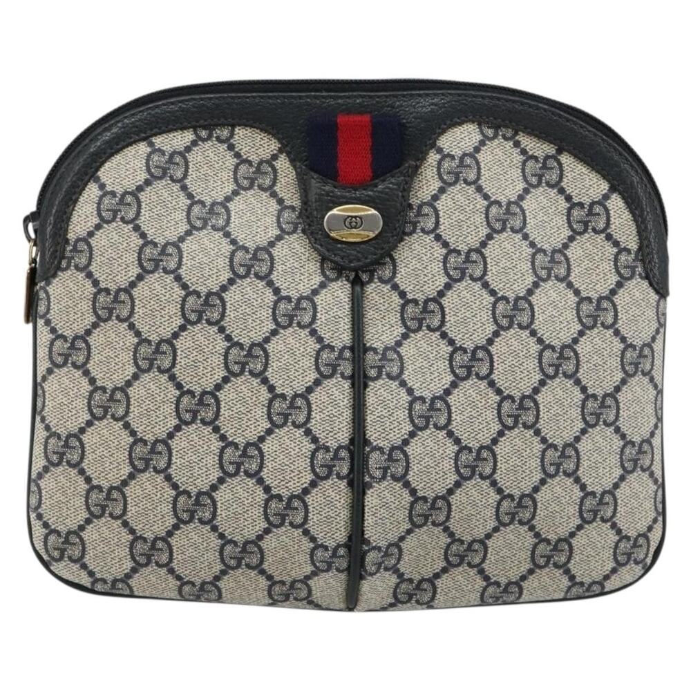Gucci GG Supreme Web Shoulder Bag 904 Blue